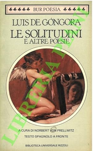 Bild des Verkufers fr Le solitudini e altre poesie. zum Verkauf von Libreria Piani