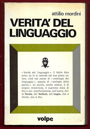 Immagine del venditore per Verit del linguaggio venduto da Libreria Oltre il Catalogo