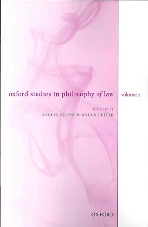 Imagen del vendedor de Oxford Studies in Philosophy of Law a la venta por GreatBookPricesUK