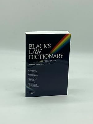 Seller image for Black's Law Dictionary , 3Rd Edition for sale by True Oak Books