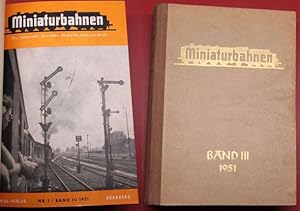 Miniaturbahnen. Die führende deutsche Modellbahnzeitschrift. Jahrgang 1951 Band III.