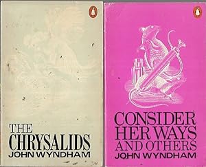 Seller image for Six Wydham titles, all 1974 Penguin printings: Chrysalids, Considser Her Ways and Others, Day of the Triffids, Kraken Wakes, Seeds of Time & Trouble with Lichen for sale by Bookfeathers, LLC