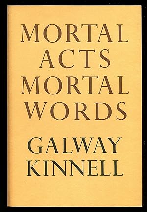 Seller image for Mortal Acts, Mortal Words for sale by Between the Covers-Rare Books, Inc. ABAA