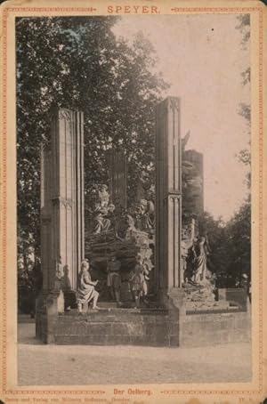 Kabinett Foto Speyer am Rhein, Der Ölberg, Plastiken - Foto: Wilhelm Hoffmann, Dresden