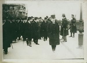 Foto Budapest Ungarn, La Greve Generale, membres de l'opposition 1913