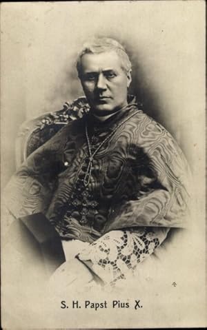 Ansichtskarte / Postkarte Papst Pius X., Portrait