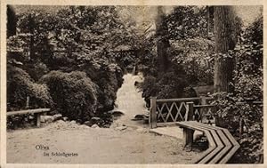 Ansichtskarte / Postkarte Oliva Danzig, Schlossgarten