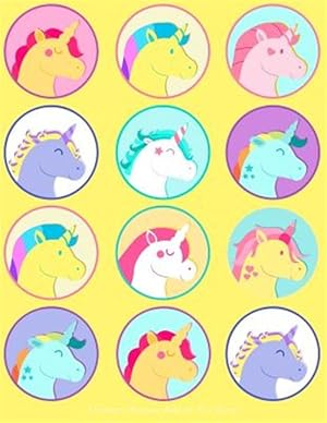 Seller image for Unicorn Sticker Album for Girls: 100 Plus Pages for Permanent Sticker Collection, Activity Book for Girls, Yellow - 8.5 by 11 for sale by GreatBookPrices