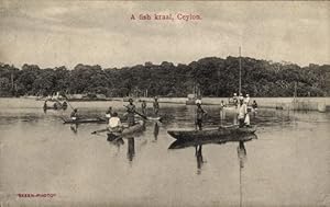 Ansichtskarte / Postkarte Ceylon Sri Lanka, Fischerboote