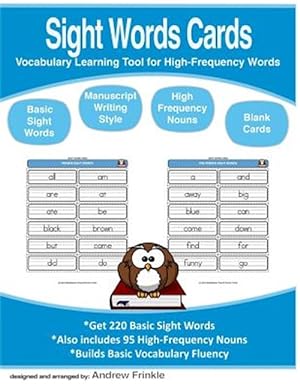 Imagen del vendedor de Sight Words Cards : Vocabulary Learning Tool for High-frequency Words a la venta por GreatBookPrices