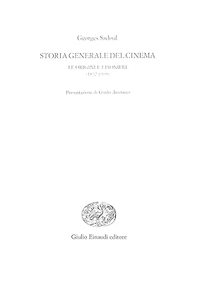 Immagine del venditore per Storia generale del del cinema venduto da TORRE DI BABELE