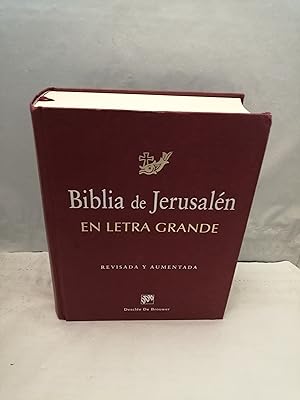 Seller image for Biblia de Jerusaln: Nueva Edicin 2009 Revisada y Aumentada en LETRA GRANDE (Tapa dura roja) for sale by Libros Angulo