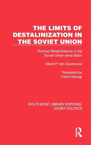 Image du vendeur pour Limits of Destalinization in the Soviet Union mis en vente par moluna