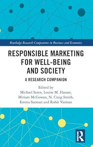 Imagen del vendedor de Responsible Marketing for Well-being and Society a la venta por moluna