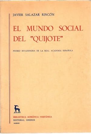 Immagine del venditore per Mundo social del "Quijote" . venduto da Librera Astarloa
