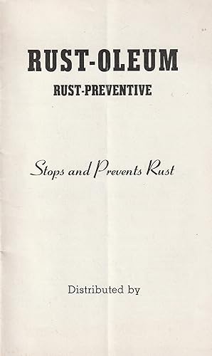 Rust-oleum Rust-Preventive Stops and Prevents Rust