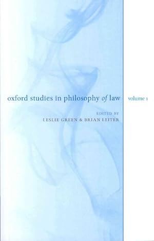 Imagen del vendedor de Oxford Studies in Philosophy of Law a la venta por GreatBookPrices