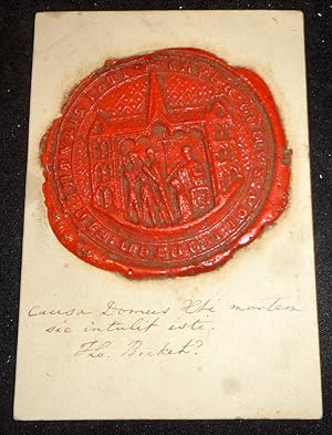 KENT: A Wax Seal of West Langdon? St Mary and St Thomas a' Becket the Martyr. The Murder of Thoma...