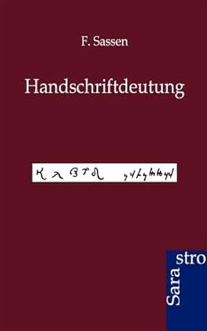 Seller image for Handschriftdeutung for sale by GreatBookPrices