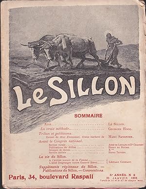 Image du vendeur pour Le Sillon. - 5 Anne - N 2 - 25 Janvier 1906 mis en vente par Librairie Diona