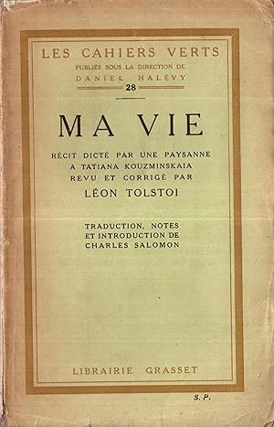 Seller image for Ma vie; exemplaire du service de presse for sale by Librairie Diona