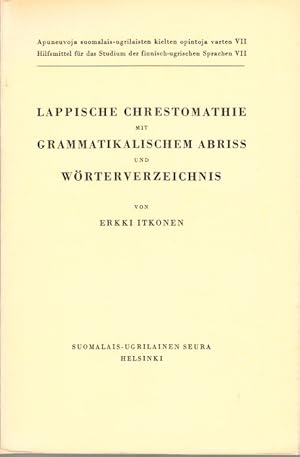 Imagen del vendedor de Lappische Chrestomathie mit grammatikalischen Abriss und Wrterverzeichniss. a la venta por Centralantikvariatet