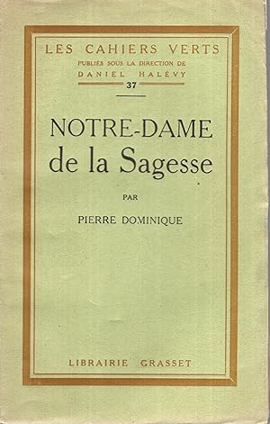 Image du vendeur pour Notre-Dame de la Sagesse mis en vente par Librairie Diona