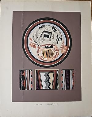 Relais 6 (Art Deco original pochoir print from Benedictus' Relais series)