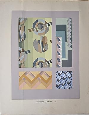 Relais 8 (Art Deco original pochoir print from Benedictus' Relais series)