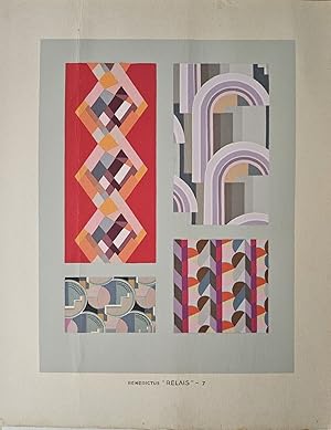 Relais 7 (Art Deco original pochoir print from Benedictus' Relais series)