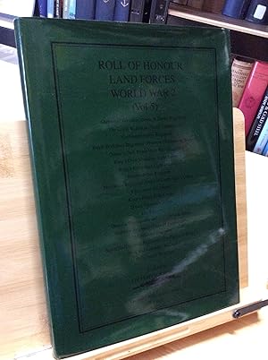 Seller image for Roll of Honour: v.5: Land Forces World War II (Roll of Honour: Land Forces World War II) for sale by Zulu Books