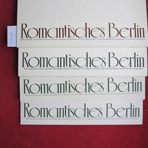 Romantisches Berlin. 4 Mappen mit je 6 Aquarellen. Gesehen und gezeichnet von Prof. Ulrich (2 Map...