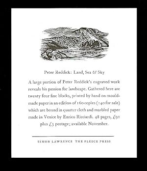 Imagen del vendedor de Peter Reddick: Land, Sea & Sky. a la venta por OJ-BOOKS    ABA / PBFA