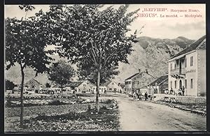 Ansichtskarte Niegus, Le Marche, Marktplatz