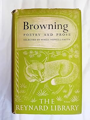 Imagen del vendedor de Browning Poetry and Prose a la venta por David Kenyon