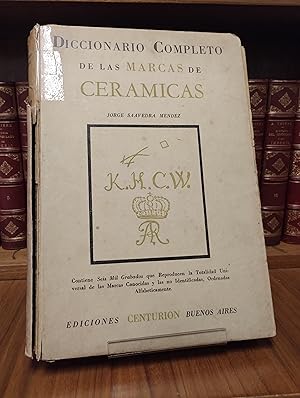 Immagine del venditore per Diccionario completo de las marcas de cermicas venduto da Libros La Teatral