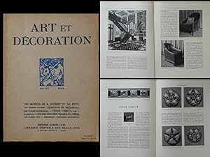 ART ET DECORATION JUILLET 1924 JOUBERT ET PETIT, DIM, FEDOR CHMETZ, DE SEGONZAC