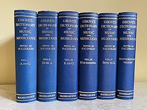 Seller image for Grove's Dictionary of Music and Musicians in 6 Volumes with Supplement | (Six | VI Volumes Complete | Fourth Edition) for sale by Little Stour Books PBFA Member