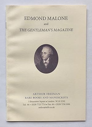 Image du vendeur pour Edmond Malone and The Gentleman's Magazine mis en vente par George Ong Books