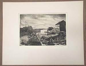 c. 1947 Joseph Margulies Pencil Signed Aquatint, "After the Storm"