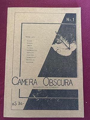 Camera Obscura. Zeitschrift für Literatur. Herausgegeben von Michael Horvath.