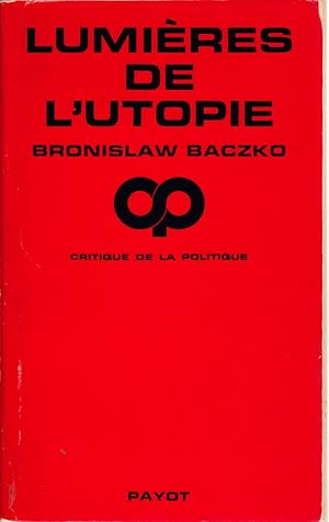 Seller image for Lumires de l'Utopie. for sale by Librairie  la bonne occasion