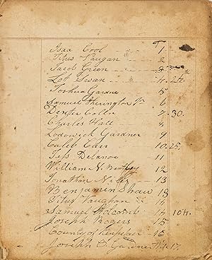 Account Book, Stephentown, NY, 1813-1857