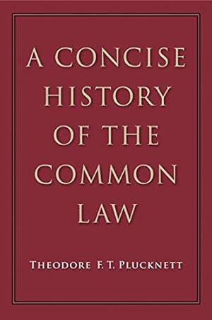 Immagine del venditore per Concise History of the Common Law venduto da WeBuyBooks