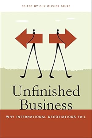 Seller image for Unfinished Business: Why International Negotiations Fall (Studies in Security and International Affairs): Why International Negotiations Fail: 16 for sale by WeBuyBooks