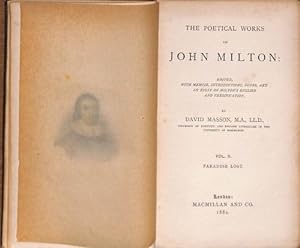 Bild des Verkufers fr The poetical Works of John Milton (in three volumes) zum Verkauf von WeBuyBooks