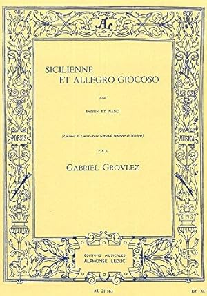 Bild des Verkufers fr Sicilienne et Allegro Giocoso for Bassoon and Piano zum Verkauf von WeBuyBooks