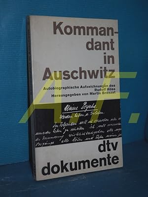 Bild des Verkufers fr Kommandant in Auschwitz : autobiographische Aufzeichnungen des Rudolf Hss zum Verkauf von Antiquarische Fundgrube e.U.