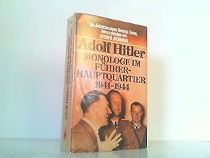 Seller image for Adolf Hitler. Monologe im Fhrerhauptquartier 1941 - 1944. for sale by Antiquariat Ehbrecht - Preis inkl. MwSt.