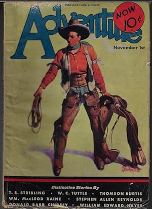 Seller image for ADVENTURE: November, Nov. 1, 1932 ("The Broad Arrow") for sale by Books from the Crypt